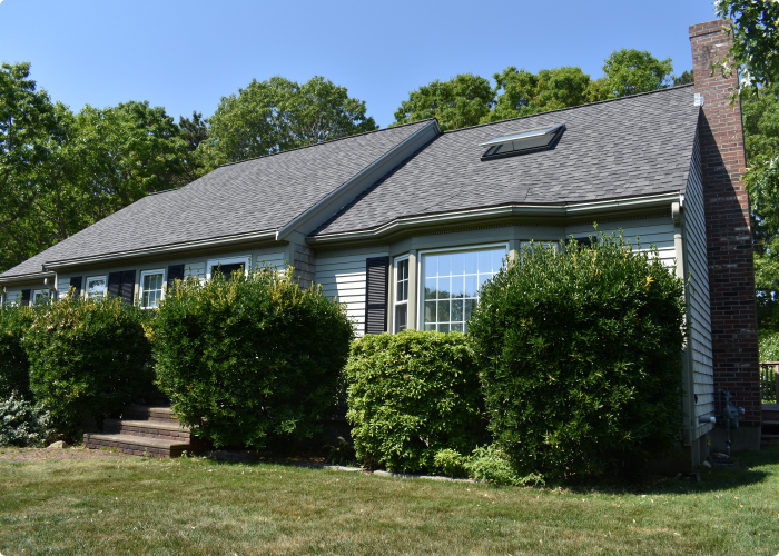 A roof after roof repair services by Corey & Corey the Roofers in Cape Cod